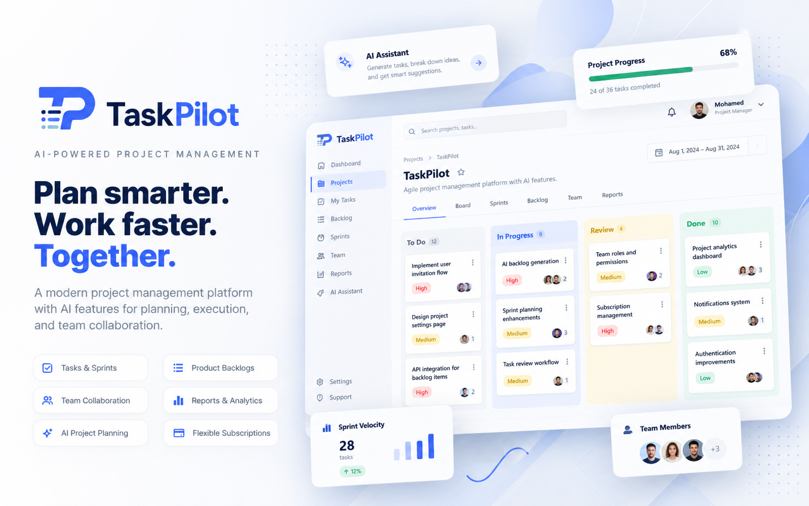 TaskPilot project preview